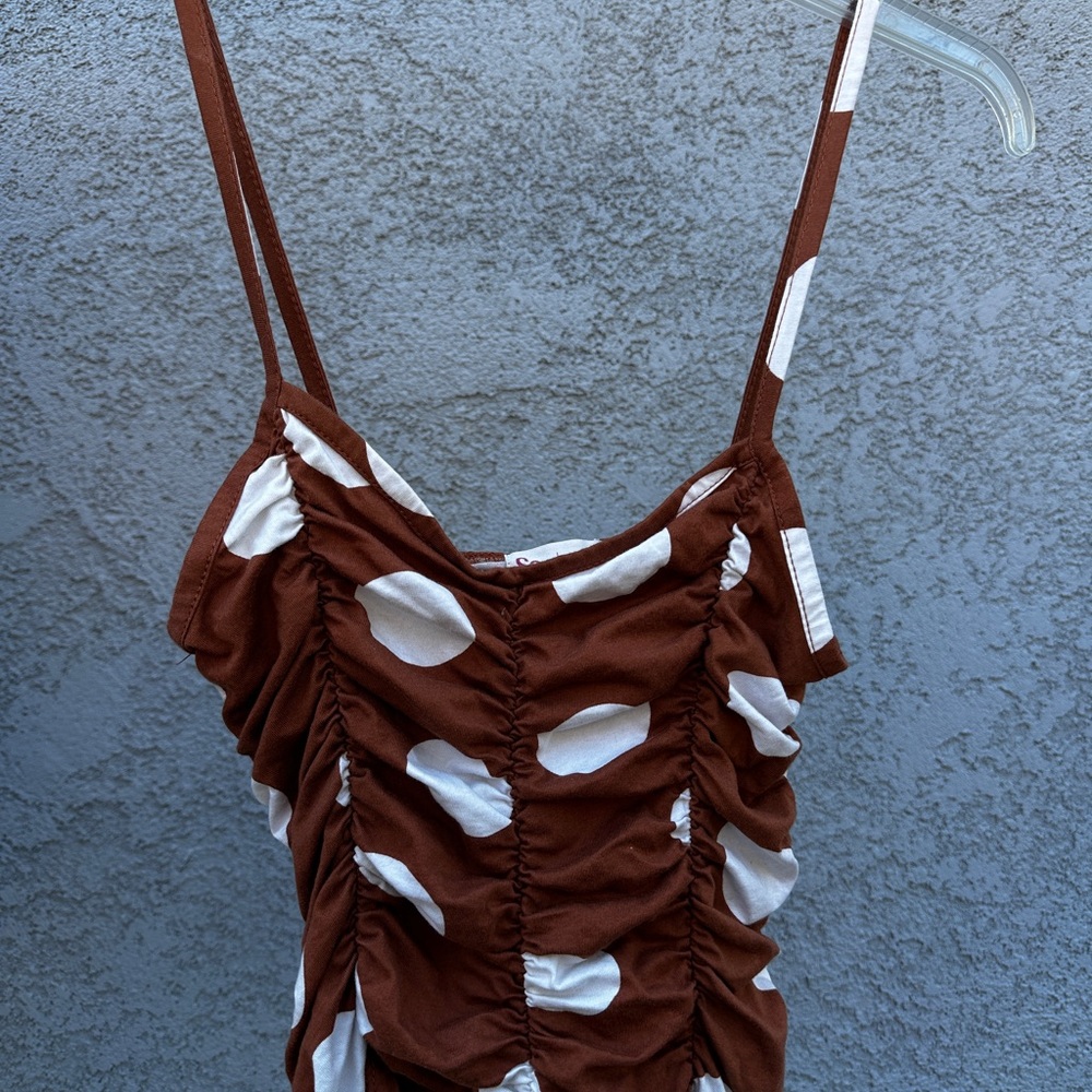 Polka Dot Ruched Set - Picture 3 of 5